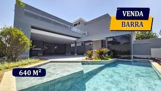 BARRA DA TIJUCA ALPHAVILLE NOVÍSSIMA PROPRIEDADE 640M² LAZER PRIVATIVO + CLUBE 5 QUARTOS 4 VAGAS