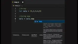 JavaScript: Execute a function on every element of an array using Map() method