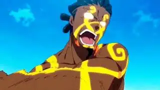Shinra and Ogun vs Forest Demon Fight