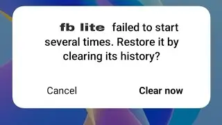 How to fix facebook lite failed to start several times restore it by clearing history