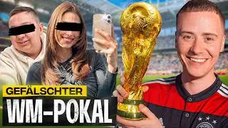 Influencers promoting my fake World Cup trophy