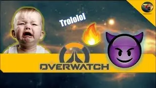 Overwatch : EXTREME TROLLING (KID YELLS AND RAGE QUITS)