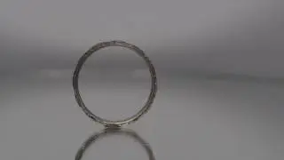 Circa 1920 - 14K Vintage Floral Pattern Wedding Band - VEG 464