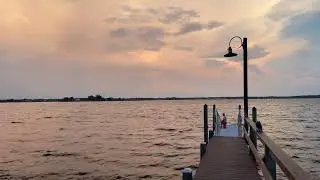 Beautiful Sunset and Clouds at John's Lake, Orlando, FL, USA
