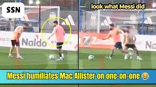 Messi humiliates Mac Allister in training ahead Paraguay|Stadium Stories Network