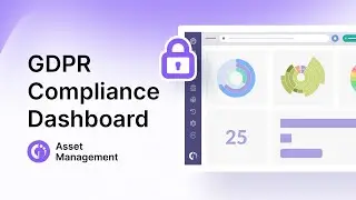 Панель мониторинга соответствия GDPR: отслеживание активов, отчетность и контроль доступа.