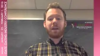 Anders Wallace, Anthropologist from CUNY Graduate Center on Online Dating at iDate 2016 Miami