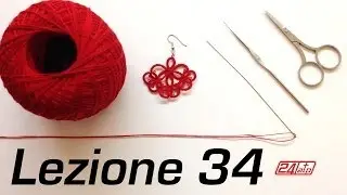 Chiacchierino Ad Ago - 34˚ Lezione Orecchino Come Fare Bijoux Tutorial Needle Tatting Earring
