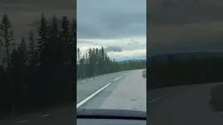 Car ride on E 45 in Norrland #sweden #norrland #scandinavia #europe #europetravel