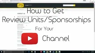 How to get Review Units & Sponsorships | Youtube