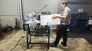 Polystyrene Cooling Box Screen Print Machine
