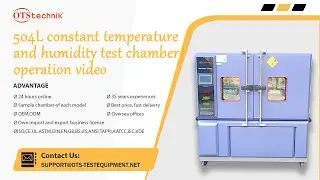 504L Environmental Test Chambers/Humidity Chamber | Climatic Chamber operation video