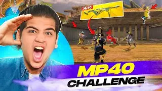 Poker Mp40 Only Challenge in Solo Vs Squad 😱 Golden Sakura Gameplay  - Free Fire Max