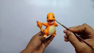 Pok&eacute;mon 3D Art : Making Charmander figure and paint ( Charmander, Charmeleon, Charizard ) 3D Figures