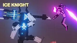 NEW! Ice Knight vs Copper Army vs Neonetics Mod in Destructible Zone - People Playground 1.21.3