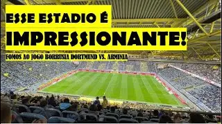Fomos assistir o jogo do BORUSSIA DORTMUND no Signal Iduna Park, MAIOR ESTÁDIO da Alemanha!