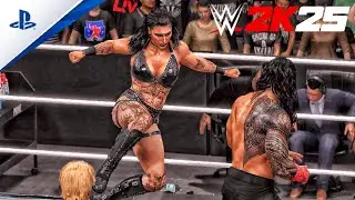 WWE 2K25 - Rhea Ripley vs. Roman Reigns | Character Swap Match | Intergender | PS4&trade;