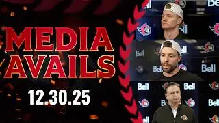 David Perron, Tim Stützle, Travis Green Media Availability