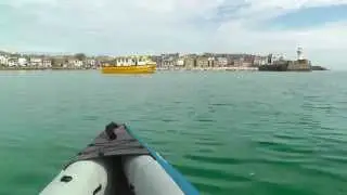 St Ives - Kayaking in Cornwall England in a Sevylor Adventure Kayak