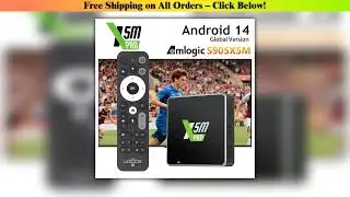 Original UGOOS X5M PRO TV Box Android 14 Amlogic S905X5M 4GB 32GB Wifi 6 1000M DDR4 8K Set Top Box