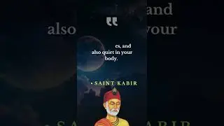 Be quiet #spirituality #innerpeace #saintkabir #kabirdas