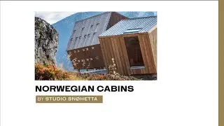 Studio Sn&oslash;hetta designed pentagonal shaped cabins with glacier views