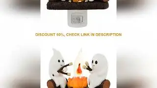 Ghost Campfire Flickering Night Light Lantern Flicker Flame Nightlight 3D LED Small Electric Faux La
