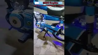 How to Bike Decoration Sky Blue White and Black Combination #shorts #youtubeshorts #bike