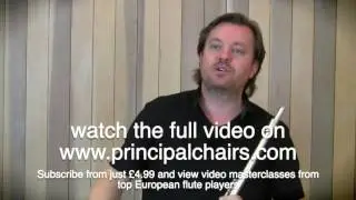 Brahms Symphony No.1 flute demonstrated by Gareth Davies