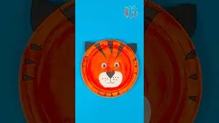 Easy Paper Plate Tiger Craft for Kids | Fun DIY Animal Craft 🐯 #diy #craft #craftyfun #kids