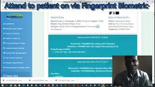 How to Attend to Patient using Fingerprint Biometric verification software