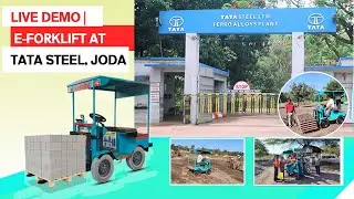E-Forklift Live Demo | Smart Electric Forklift | Small Business Ideas | Shree Engineering #EForklift