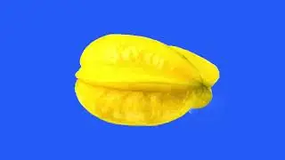 Zoom Carambola green screen/ green screen zooming star fruit