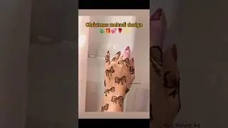 ✨ Christmas Mehndi Design 🎄 | Aesthetic Festive Henna 2025 💖