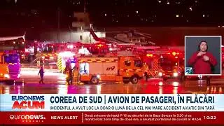 Coreea de Sud: 176 de pasageri evacuați dintr-un avion &icirc;n flăcări