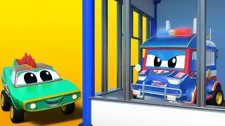 Ah não! Super Caminhão na prisão! - Cidade do Carro - Desennhos animados infantis