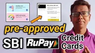 SBI pre approved Rupay Credit Card | SBI Rupay Credit Card pre approved 2024 | Rupay Credit Card