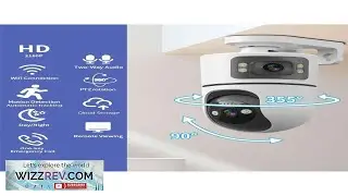 2MP+2MP Dual Lens WiFi Security Camera Supports AI Human Tracking Color Night