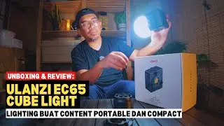 1212: Ulanzi EC65 Cube Light | Lighting buat content portable dan compact #mykhalishjourney 