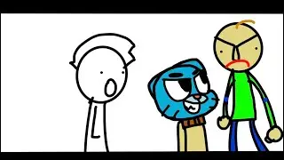 Gumball vs  Baldi reaction!!! 