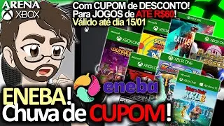 ENEBA! CHUVA DE CUPONS! Mais um CUPOM DE DESCONTO para JOGOS NO PRECINHO! | Arena Xbox
