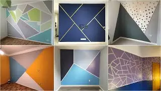 2024 Geometric Wall Painting Designs Ideas | Geometric Accent Wall Paint | Wall Painting Design