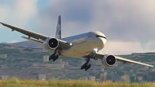 MOST BEAUTIFUL LANDING EVER! Boeing 747 Teke Off Saba Airport