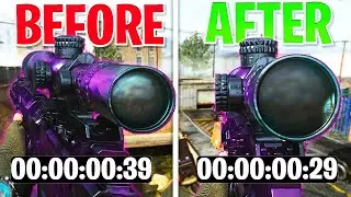 HOW to *AIM* in FASTER with SNIPERS Call of Duty Modern Warfare