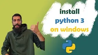 How to install python3 on windows