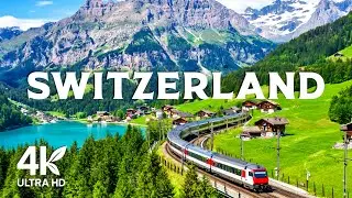 SWITZERLAND &bull; 4K Relaxation Film: Winter to Spring &bull; Relaxing Music - Nature 4k Video Ultra HD