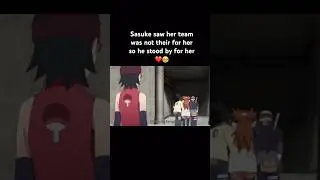 Sasuke stayed in the chunin exams for Sarada &hearts;️