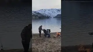 Outdoors IDAHO #greatdane #family #fyp #fishing #family #newyear #2025
