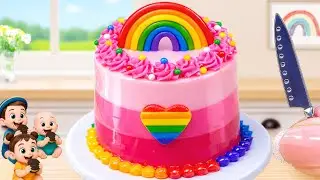 Mini Rainbow Cake 🌈 | Satisfying Mini Cake Decorating ASMR Compilation