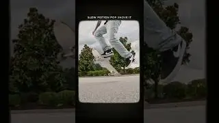 Slow Motion Pop Shove It 🎥💨 | Skateboard Trick